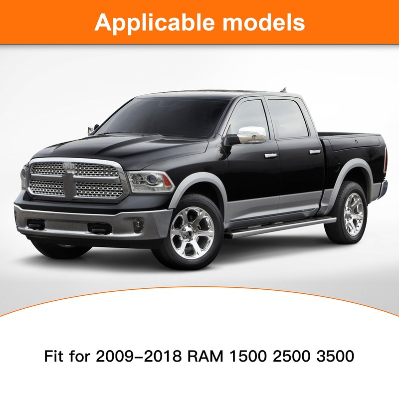 OUESAAS Rear Tailgate Emblem for 2009-2018 RAM 1500 2500 3500,