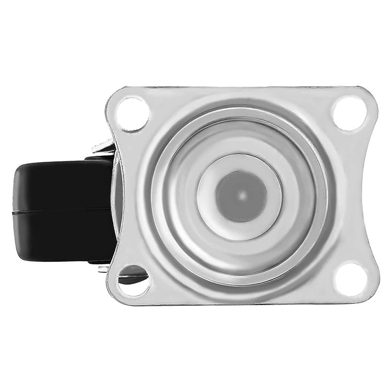 24 Pack 2" Swivel Caster Wheels Hard Rubber Base with