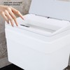 8L Bathroom Trash Can with Lid Automatic Garbage Can USB