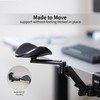 VIVO Universal Clamp-on Adjustable Armrest, Desk Cradle Rotating Elbow Cushion,
