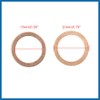 A ABSOPRO 15mm Inner Dia Copper Crush Washers Car Flat