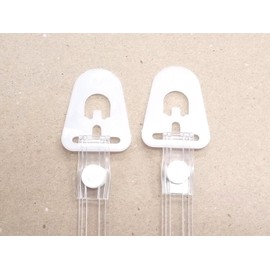 Tanizawa VPU-T16U (P12T16E) Transparent Chin Strap Set for Helmets, Replacement No. 2 Type Set