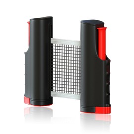 Helweet Table Tennis Nets, Ping Pong Replacement Net, Portable Table Tennis Net, Extendable Table Tennis Net, Mobile Table Tennis Net, Can Be Extended to 170 cm, Black