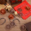 42 Pcs Western Mini Hay Bale Cowboy Hats Horseshoes Bandanas