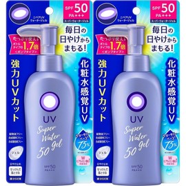 Japanese sunscreen Ni-vea Super Water Gel Pump SPF50 PA+++ 4.9oz (Set of 2）