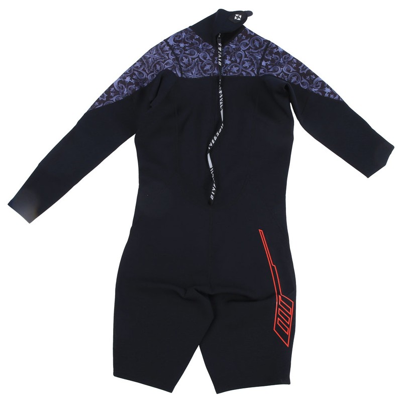 1.5MM Diving Onepiece Swimsuit Wetsuit Short Trousers for Snorkeling Surfing(Man