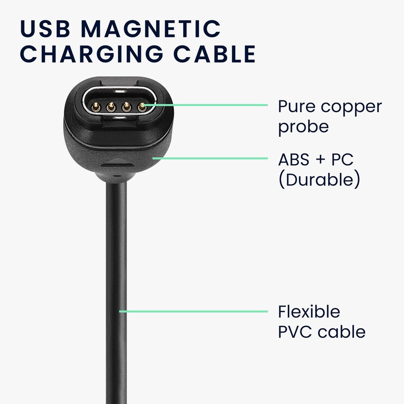 kwmobile USB Kabel Charger kompatibel mit Garmin Instinct 2 Solar/Instinct