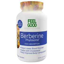 Feel Good Superfoods Berberine Phytosome High Absorption, 120 Vegan Capsules