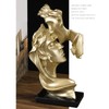 Couples Kiss Sculpture Exquisite Decorative Resin Kissing Lover Figurine Home