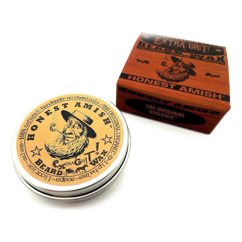 Honest Amish Cera Para Barba Firmeza Extra, Natural Y Orgáni
