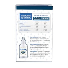 Vitamina ONEDROP D3 + K2 | Frasco de 4 ML (120 Gotas) | Rinde +3 meses | Para Niños y Adultos | 400 UI por Gota | Suplemento diario | Sin Azúcar | Sin