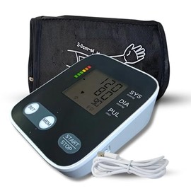 SALUD 360  Baumanómetro Digital Con Funcion de Voz y Pantalla LCD Monitor de Presion Arterial para Brazo KF65R , Con Deteccion Automática y Precisa...