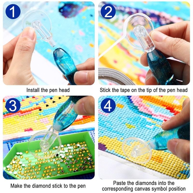 Outus 31 Pcs 5D DIY Diamond Tools Kit with Handmade