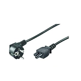 Microconnect PE010818 - Power Cord CEE 7/7 - C5 1.8m - Angled Schuko, Black, - H05VV-F3x0.75mm2 CU, Male-Female - Warranty: 25Y