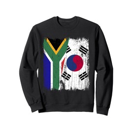 South Africa South Korea Half Flag South African Korean Sweatshirt