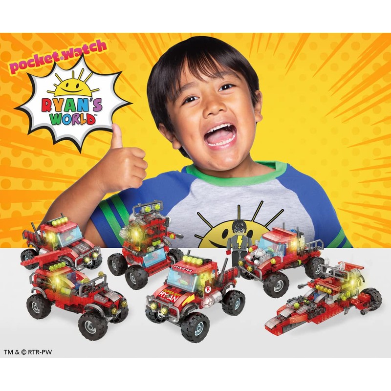 Ryan's World Super Spy 6 in 1 Buildable Brick Vehicle