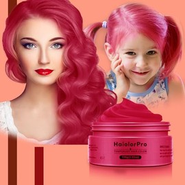 HaiolorPro Red Temporary Hair Colour Dye Wax Washable,Hair Coloring Products