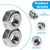 Yinpecly 100pcs M6-1.0 Hex Nut, 304 Stainless Steel Nuts,M6x1.0mm Hex