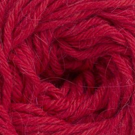 5 Ball La MIA Angora Wool Total 8.8 oz. Each 1.76 oz (50g) / 136 Yrds (125m), 15% Angora, Light-Dk Premium Yarns, Red - L004