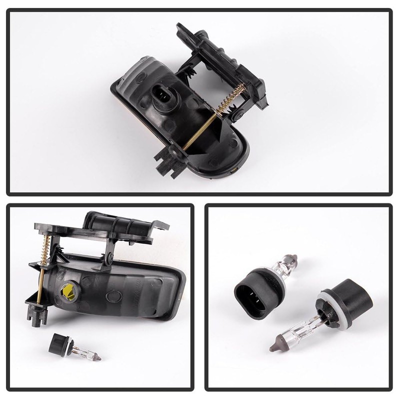 G-PLUS Fog Lights Lamp Compatible with Chevy Silverado 1500/2500 1999-2002/Fit