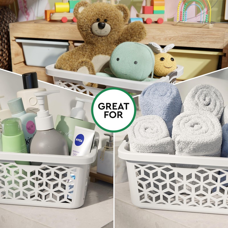 EconoHome Laundry Basket - Large 2 Bushel Laundry Basket with
