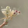 WANDIC 100 Pcs Clear Floral Tube Plastic Flower Vials with