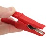 10pcs Electric Test Clip Brass Red Black 4mm/0.2in Hole 20mm/0.8in