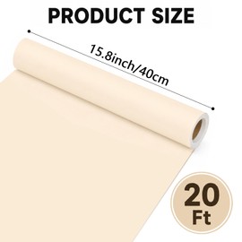 Off White Bulletin Board Paper Roll Solid Color Bulletin Board Background Not Easy to Fade Bulletins Decorations Crafts for Back to School Poster Arts Crafts Classroom Supply 15.8in x 20ft