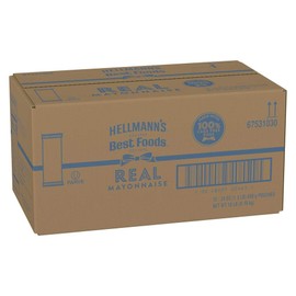 Hellmann's Real Mayonnaise Pouch Made with 100% Cage Free Eggs, Gluten Free, 24 oz, Pack of 12