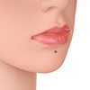 Demira Gorgeous & Sparkling Blue Sapphire Nose Stud in 14K