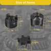 1/2" to 3/4" L075 Flexible 3-Piece L-Jaw Coupling Coupler Set