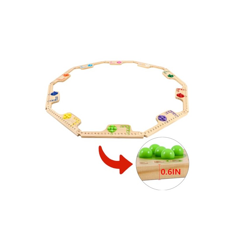 Tablero de madera de madera para 2 a 10 jugadores,