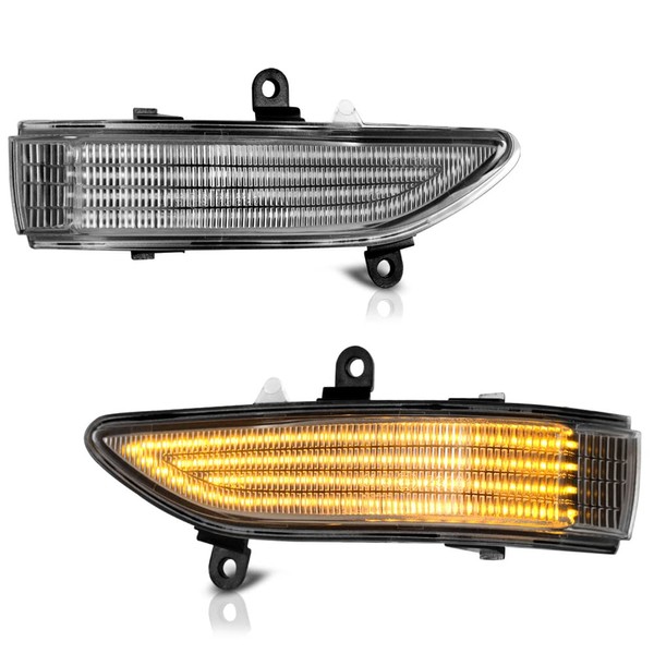 VIPMOTOZ Sequential LED Side View Mirror Turn Signal Lights Compatible