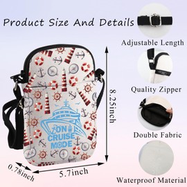 PLITI Cruise Trip Gifts Crossbody Bag For Cruising Cruise Vacation Trip Gift On Cruise Mode Cruising Lover Crossbody Purse (on cruise ZCbagU)