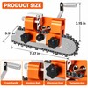 Portable Chainsaw Sharpener Jig, Manual Hand-Crank Chain Saw Sharpening Tool