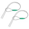 MECCANIXITY Cable Pulling Grip for 12-15mm Cable(Green) 37cm,1.21FT Wire Mesh