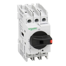 Square D by Schneider Electric VLS3P025R1 TeSys VLS Disconnect Switch for Industrial Use, 25A, 15HP at 480V AC, 3 Pole, Size 1, DIN Rail Mount