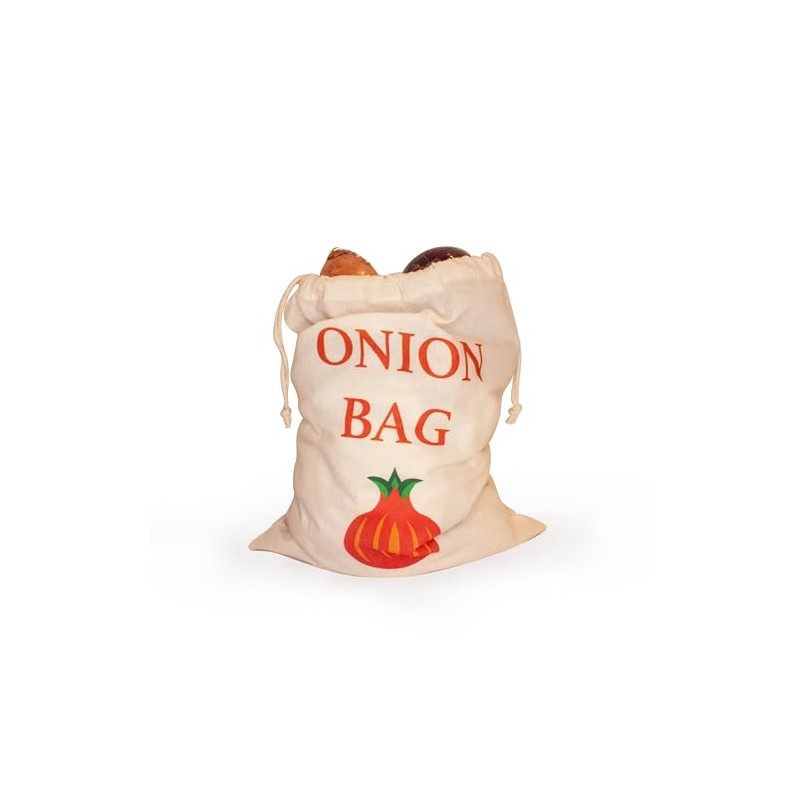 ZEYNA CRAFT 30x40CM Cotton Onion Storage Bag, Bulb Storage bag,