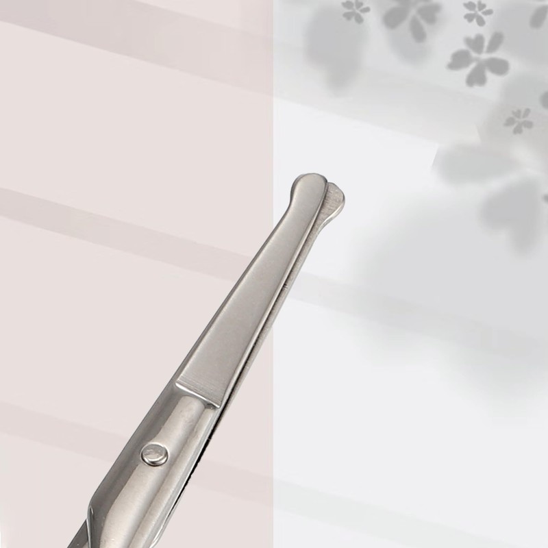 VOCOSTE Nose Hair Scissors, Round Safety Scissors, Eyebrow Eyelashes, Beard,