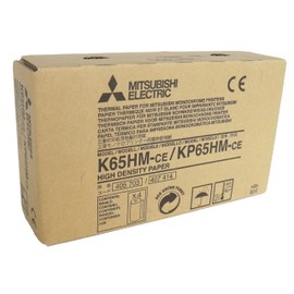 MITSUBISHI K65HM-CE/ KP65HM-CE High Density Thermal Paper Rolls for Black and White Medical Printers - A6 (110mm x 20m)