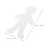 Angoily 20pcs People Pattern Cutouts Cardboard Paper Doll Cutouts for