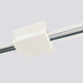 Bravsekai H Track Floating Canopy Connector,H Track Lighting Rails Accessories, Suitable for H Type Single Circuit 3-Wire-1 Rails,Energize The Rails (White Floating Canopy Connector)
