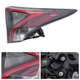 Halogen Tail Light Assembly for Toyota Prius 2017 2018 Right Passenger Side Rear Tail Lamp Replacement Clear Lens Red Housing 8155147293 TO2805151 (Right Passenger Side)