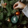 GRAPHICS & MORE Michigan State Spartans Porcelain Scalloped Holiday Christmas