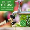 Heavy Duty 2 Way Hose Splitter (Premium Brass for Superior