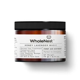 WholeNest All-Natural Honey Lavender Magic, Liquid Perineal Balm and Postpartum Essentials, Family Care and Post Pregnancy Must Haves, Gentle Botanical Care with Lavender for Skin Support, 2.71 oz