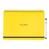 Gakken Sta:ful ww White Whiteboard Notebook, B5, Yellow