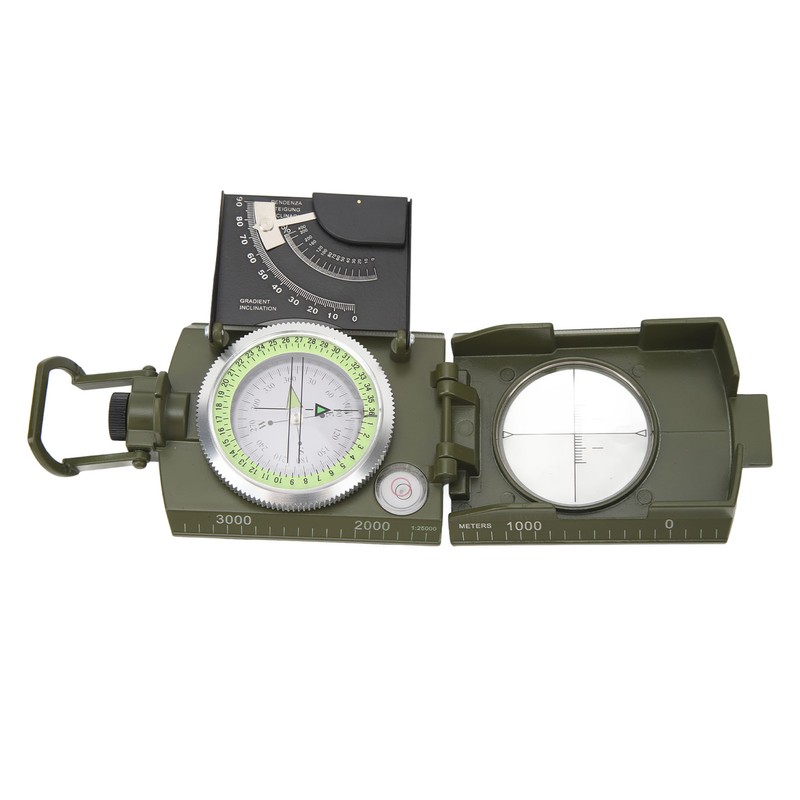 Compass Multifunctional Accurate Waterproof Hand Held Metal Compass for Hiking