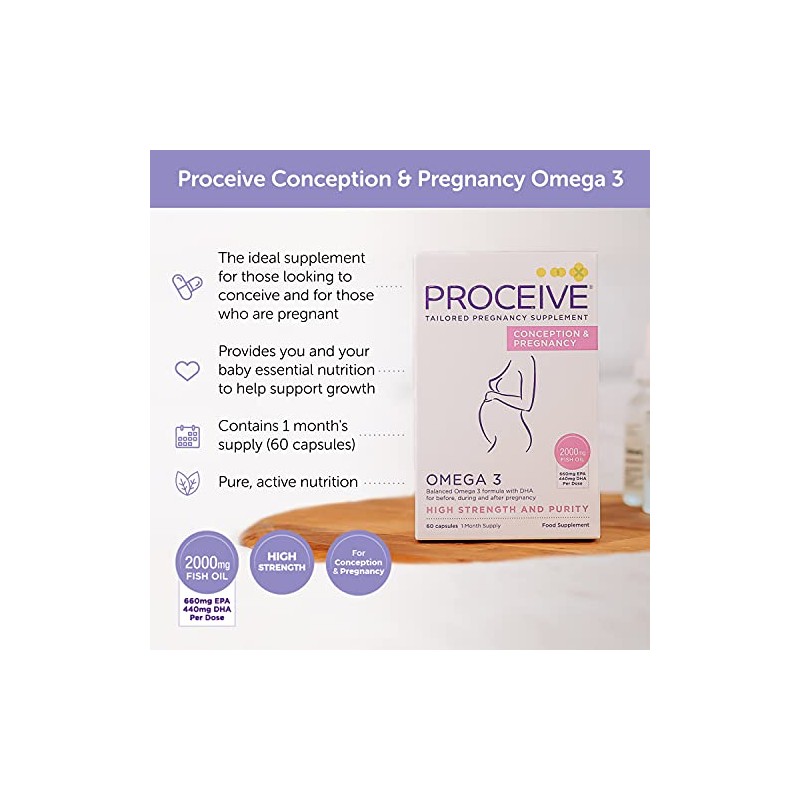 Proceive Conception and Pregnancy Omega 3 - High Strength &