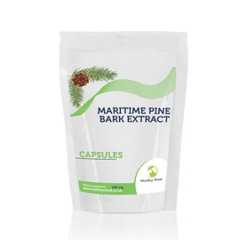 Maritime Pine Bark 100mg Veg Capsules – Antioxidant Supplement for Circulation, Skin Health, and Immune Support
